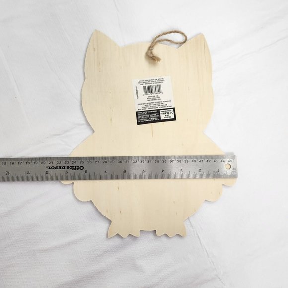 Wooden Owl Shape DIY Craft Paint Sign Blank - Picture 6 of 7